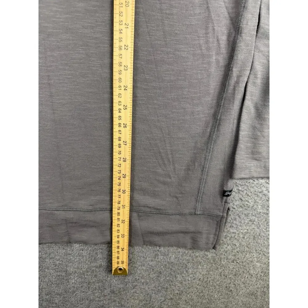 Good Man Men's Long‎ Sleeve Henley Shirt XXL Magnet Gray